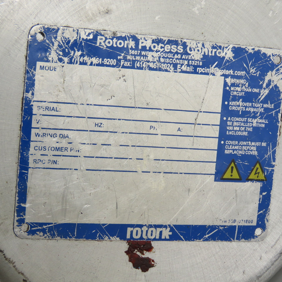 Rotork Process Controls SM-1530-N-1-15/200-23.58 Rotary Actuator 120V 1PH 0.9A