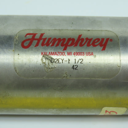 Humphrey 02EY-1-1/2 Double Ended/Acting Pneumatic Cylinder 1-1/2" Stroke 2" Bore