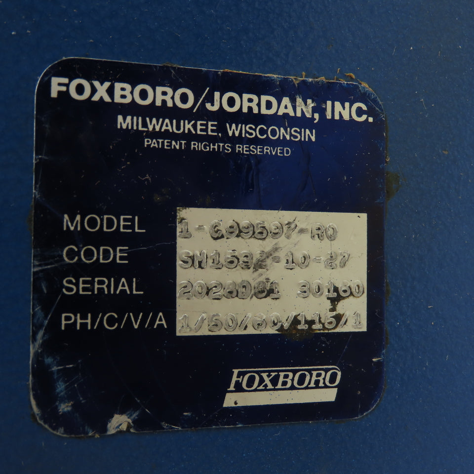 Foxboro Jordan 1-C99597-R0 Rotary Actuator 1/2" NPT Code SM153-10-27