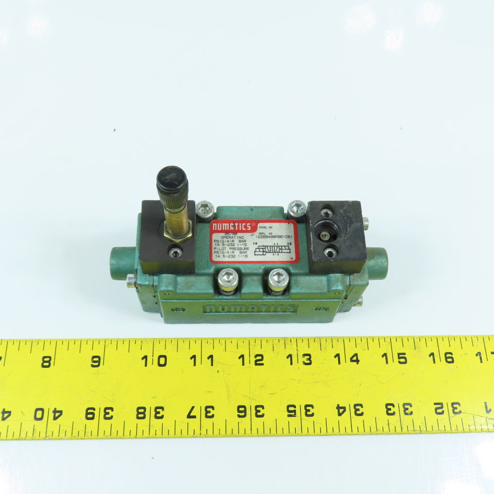 Numatics I22BB400R061D61 Pneumatic Solenoid Directional Valve 232PSIG