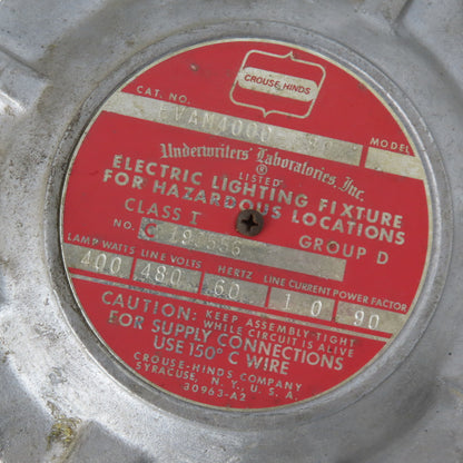 Crouse Hinds EVAM4000-480 400W 480V 60Hz Hazardous Location Stripped Fixture