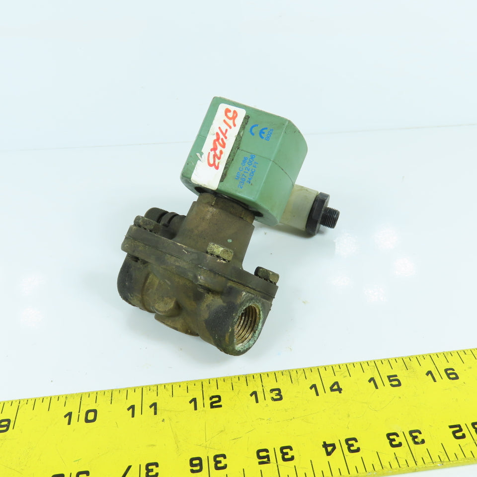 Asco SC8210G2MO 1/2" Solenoid Valve Air, Inert Gas, Water, Oil 24VDC