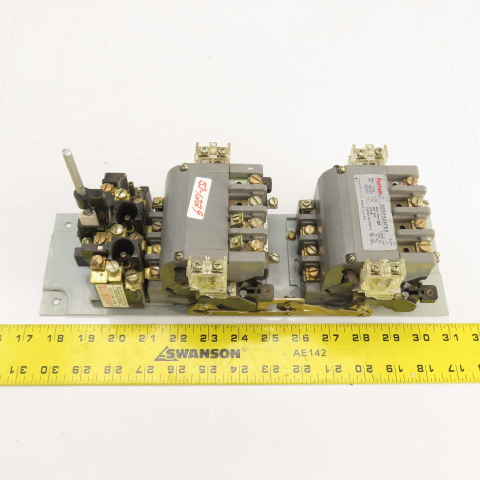 Furnas 22DP32AFE3 Size 1 Reversing Starter Contactor 27A 120V Coil W/ Overload