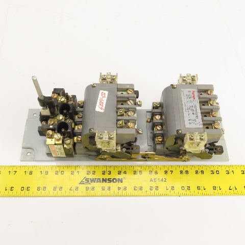 Furnas 22DP32AFE3 Size 1 Reversing Starter Contactor 27A 120V Coil W/ Overload