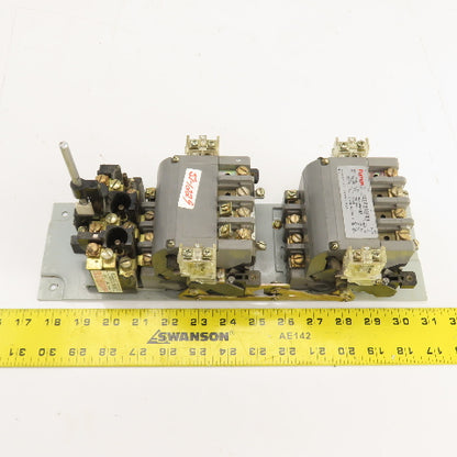 Furnas 22DP32AFE3 Size 1 Reversing Starter Contactor 27A 120V Coil W/ Overload
