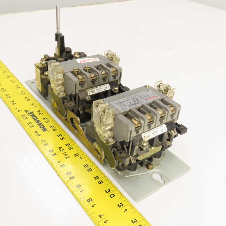 Furnas 22DP32AFE3 Size 1 Reversing Starter Contactor 27A 120V Coil W/ Overload