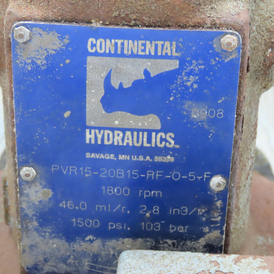 Continental Hydraulics PVR15-20B15-RF-0-5-F 1800PRI 46ml/r Hydraulic Pump