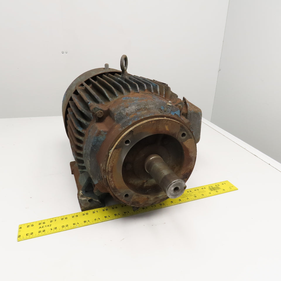 230/460V 3Ph AC Motor No Tag No Info Tested 1-5/8" Shaft