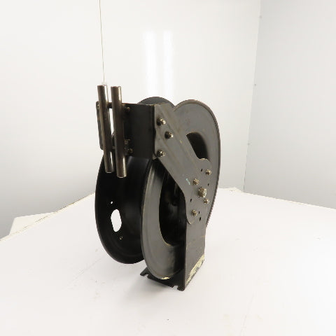Spring Retracting Air Water Gas Hose Reel (NO HOSE) 19-1/2" OD x 4-1/2" W