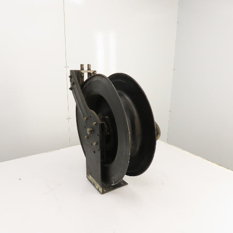 Spring Retracting Air Water Gas Hose Reel (NO HOSE) 19-1/2" OD x 4-1/2" W