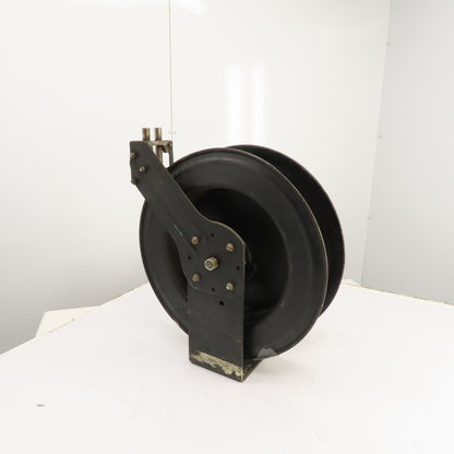 Spring Retracting Air Water Gas Hose Reel (NO HOSE) 19-1/2" OD x 4-1/2" W