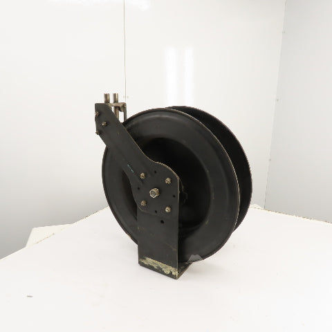 Spring Retracting Air Water Gas Hose Reel (NO HOSE) 19-1/2" OD x 4-1/2" W