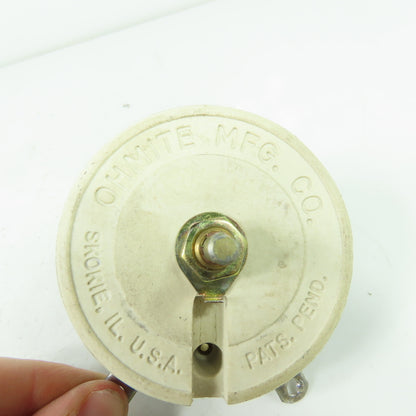 Ohmite Spec 56689 Potentiometer Rheostat 1000O 0.316A 9521