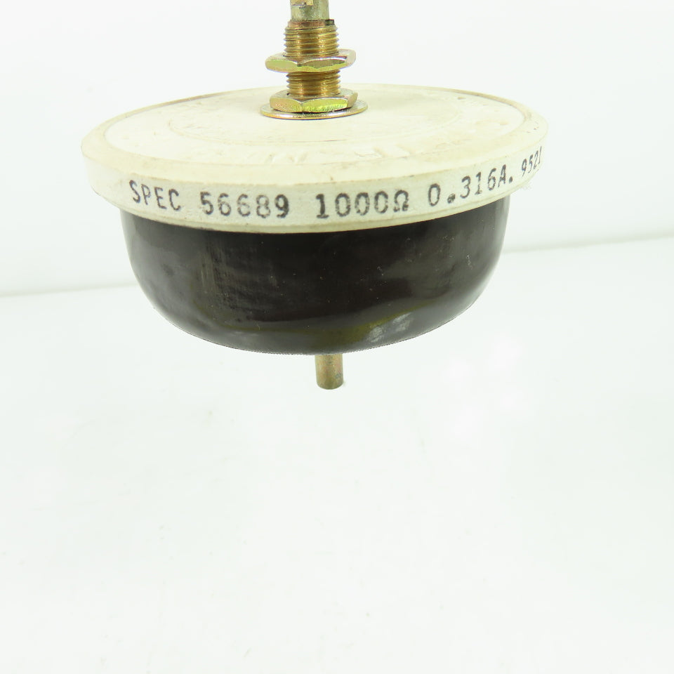 Ohmite Spec 56689 Potentiometer Rheostat 1000O 0.316A 9521