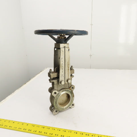 Fabri-Valve FV1311 3" Stainless Steel S316 Manual Knife Gate Valve 150PSI