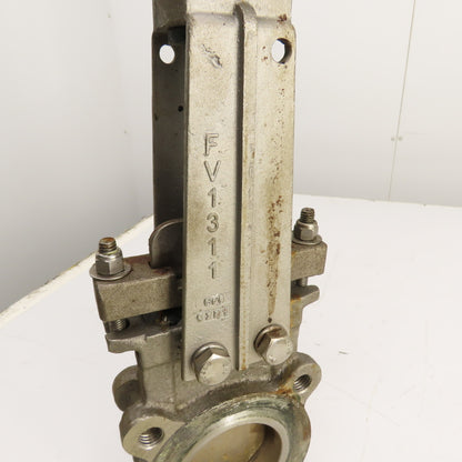 Fabri-Valve FV1311 3" Stainless Steel S316 Manual Knife Gate Valve 150PSI
