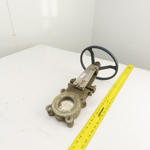 Fabri-Valve FV1311 3" Stainless Steel S316 Manual Knife Gate Valve 150PSI