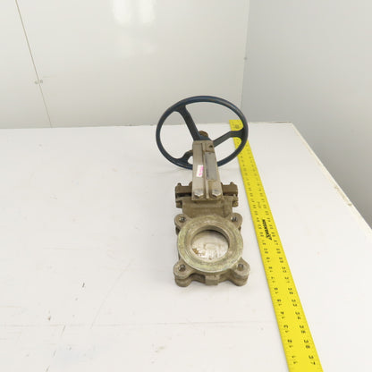 Fabri-Valve FV1311 3" Stainless Steel S316 Manual Knife Gate Valve 150PSI