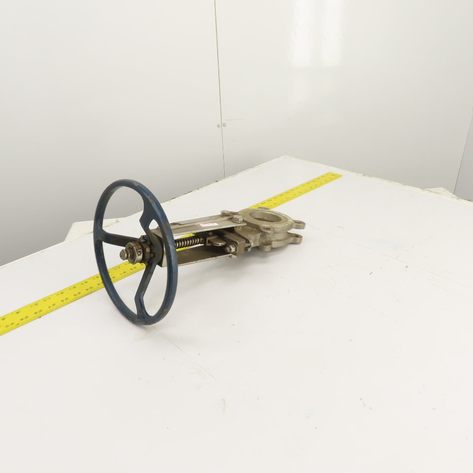 Fabri-Valve FV1311 3" Stainless Steel S316 Manual Knife Gate Valve 150PSI