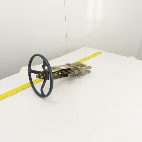 Fabri-Valve FV1311 3" Stainless Steel S316 Manual Knife Gate Valve 150PSI
