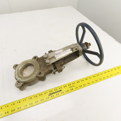 Fabri-Valve FV1311 3" Stainless Steel S316 Manual Knife Gate Valve 150PSI