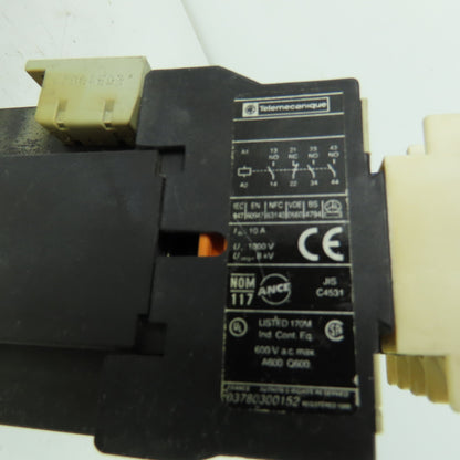 Telemecanique LADN31 LA1 DN31 3 Pole Contactor 600VAC 10A 24V Coil