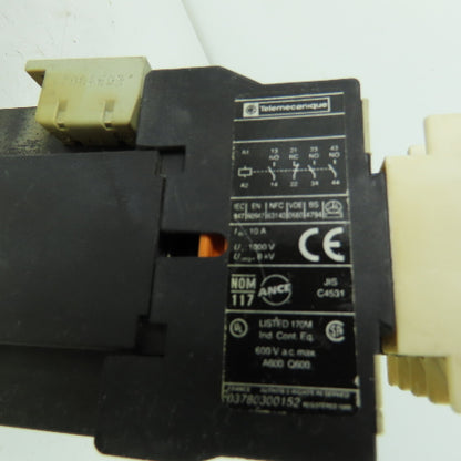Telemecanique LADN31 LA1 DN31 3 Pole Contactor 600VAC 10A 24V Coil