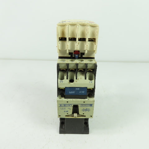 Telemecanique LADN31 LA1 DN31 3 Pole Contactor 600VAC 10A 24V Coil