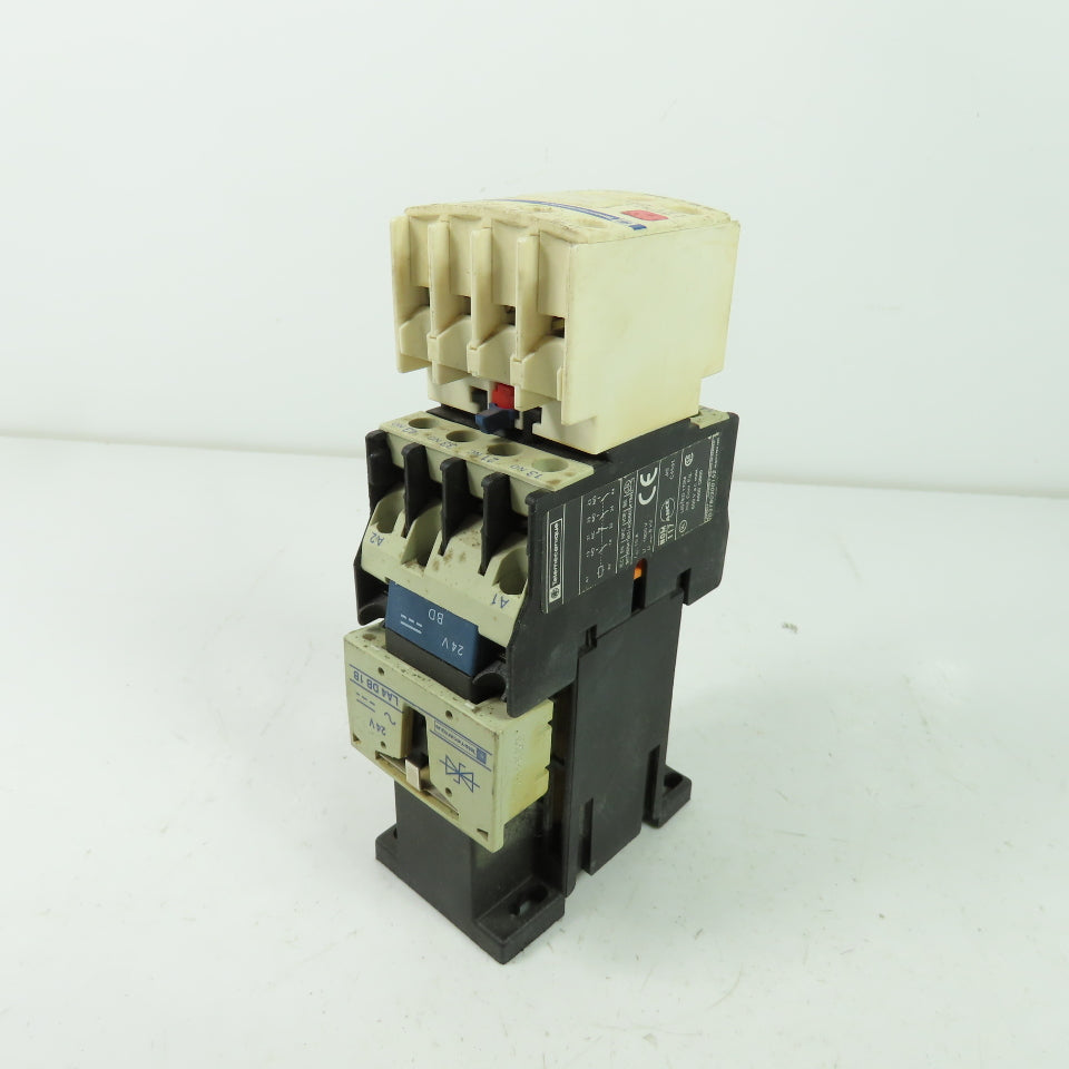 Telemecanique LADN31 LA1 DN31 3 Pole Contactor 600VAC 10A 24V Coil