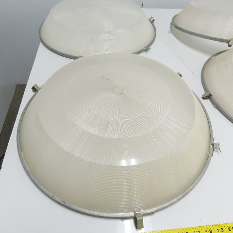 22-1/2" OD Plastic Light Fixture Lense Cover 4" Height Lot Of 4