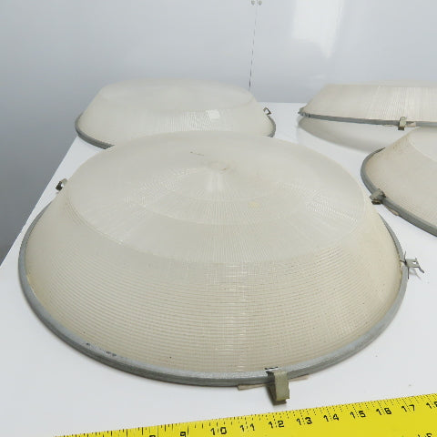 22-1/2" OD Plastic Light Fixture Lense Cover 4" Height Lot Of 4