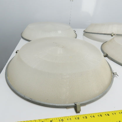 22-1/2" OD Plastic Light Fixture Lense Cover 4" Height Lot Of 4