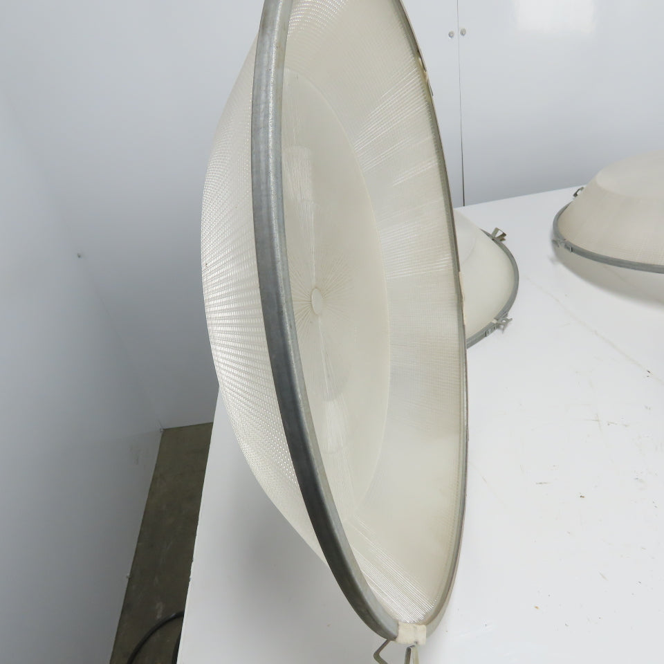22-1/2" OD Plastic Light Fixture Lense Cover 4" Height Lot Of 4