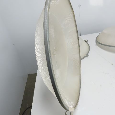 22-1/2" OD Plastic Light Fixture Lense Cover 4" Height Lot Of 4