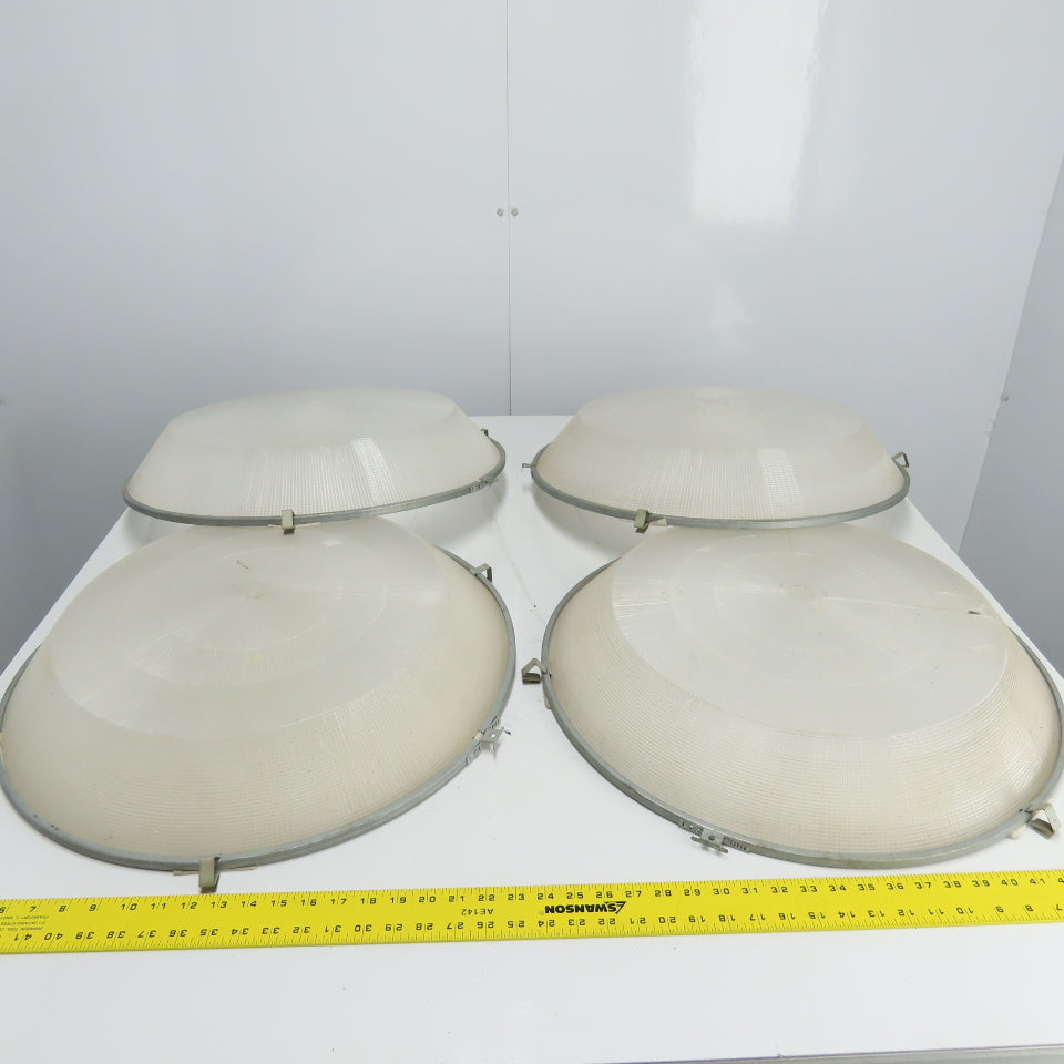 22-1/2" OD Plastic Light Fixture Lense Cover 4" Height Lot Of 4