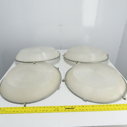 22-1/2" OD Plastic Light Fixture Lense Cover 4" Height Lot Of 4
