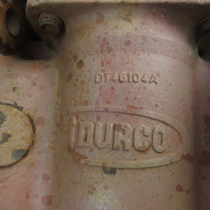 Durco Flowserve BY95344A-CI 4-150 4" Manual Plug Valve W/Right Angle Operator