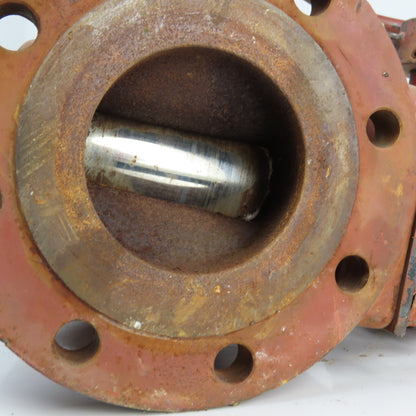Durco Flowserve BY95344A-CI 4-150 4" Manual Plug Valve W/Right Angle Operator