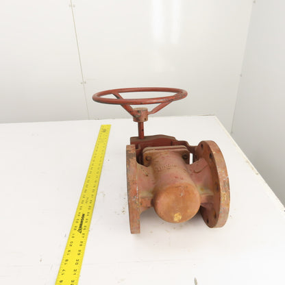 Durco Flowserve BY95344A-CI 4-150 4" Manual Plug Valve W/Right Angle Operator