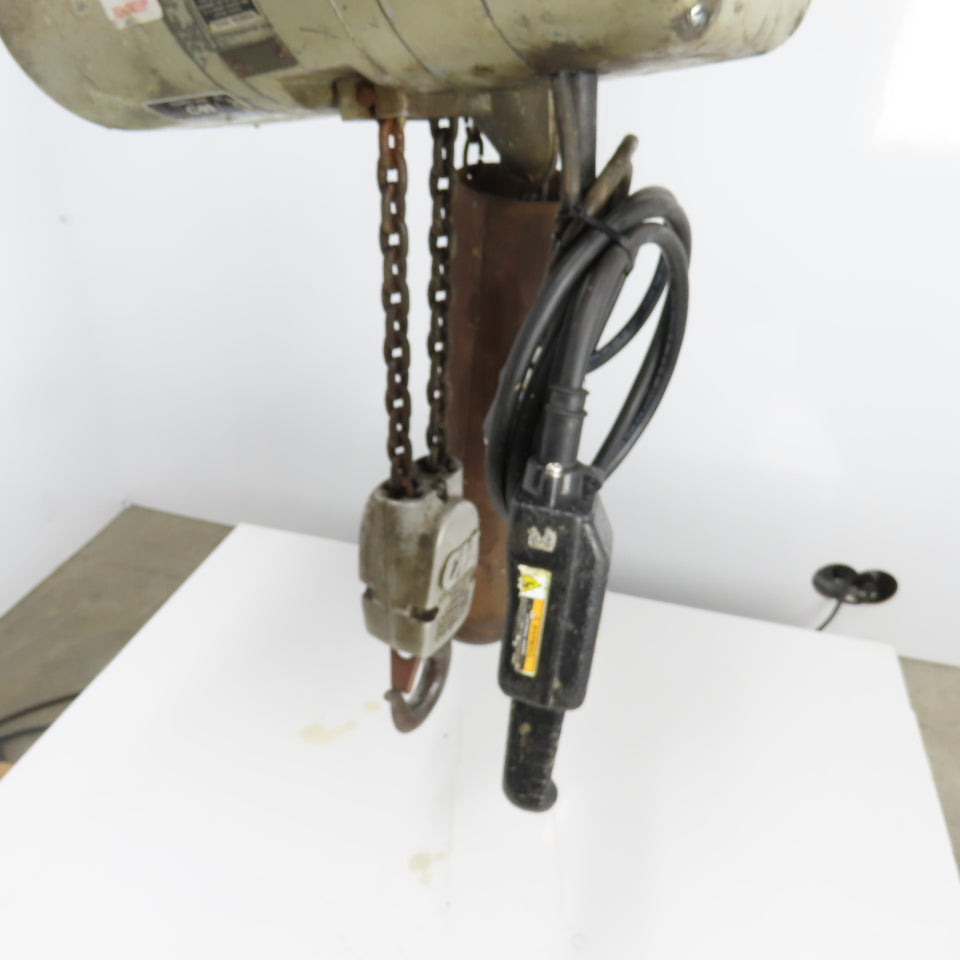 CM Model RR Lodestar 2-Ton 4000LB Electric Chain Hoist 15' Lift 230/480V 16FPM