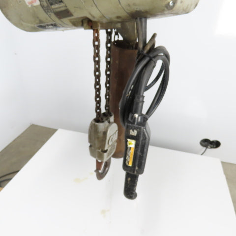 CM Model RR Lodestar 2-Ton 4000LB Electric Chain Hoist 15' Lift 230/480V 16FPM