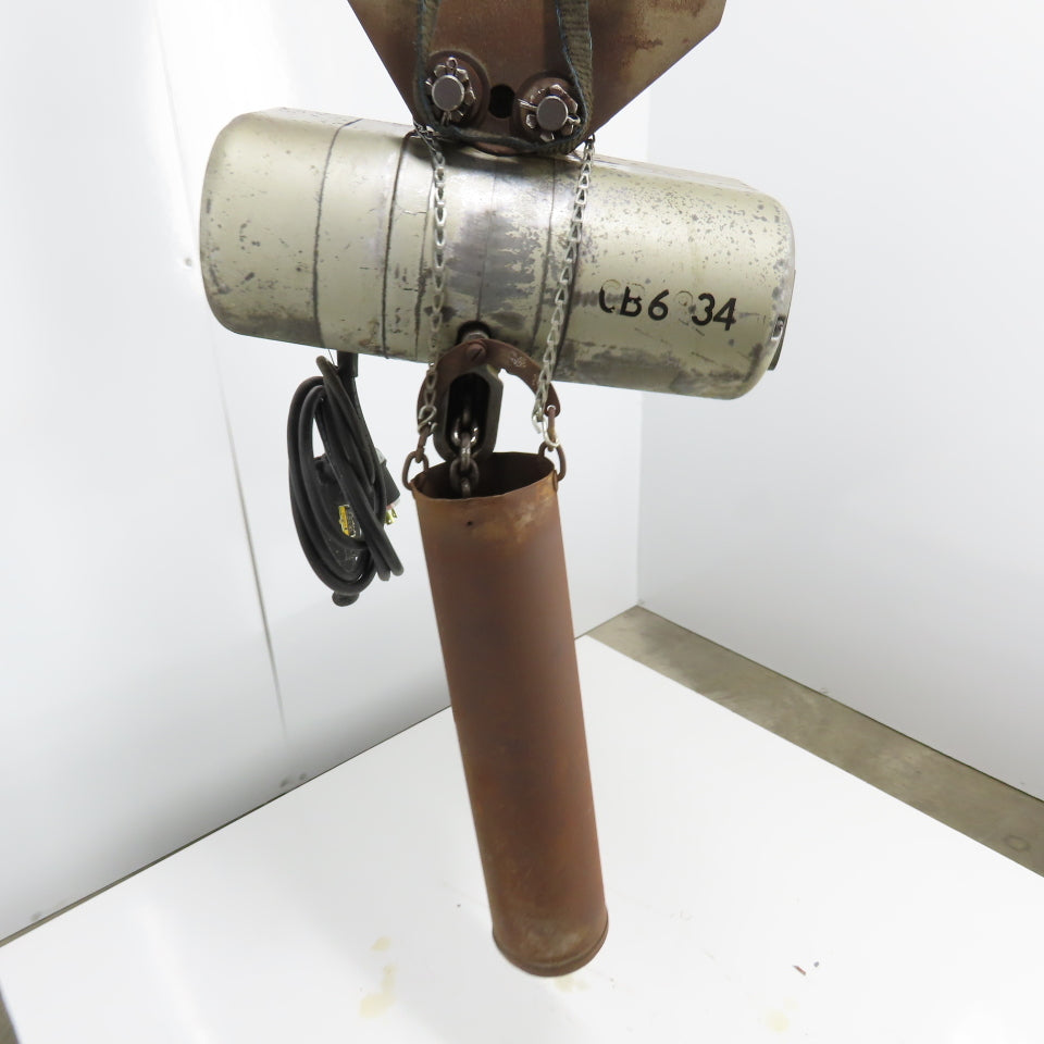 CM Model RR Lodestar 2-Ton 4000LB Electric Chain Hoist 15' Lift 230/480V 16FPM