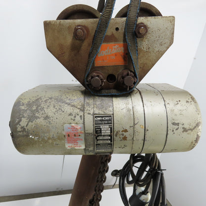CM Model RR Lodestar 2-Ton 4000LB Electric Chain Hoist 15' Lift 230/480V 16FPM