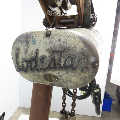CM Model RR Lodestar 2-Ton 4000LB Electric Chain Hoist 15' Lift 230/480V 16FPM