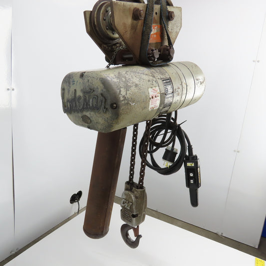 CM Model RR Lodestar 2-Ton 4000LB Electric Chain Hoist 15' Lift 230/480V 16FPM