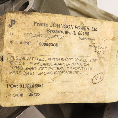 Johnson Power 000523GB FLSC90W Universal Joint Fixed Length Short Couple 9.75"