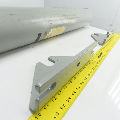 FMC 1730-456-A 6" x 39.88" Steel Material Handling Roller W/ Brackets J903915145