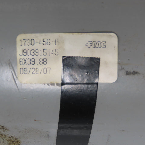 FMC 1730-456-A 6" x 39.88" Steel Material Handling Roller W/ Brackets J903915145