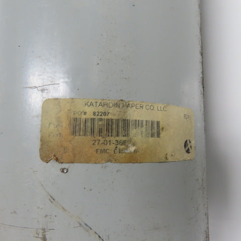 FMC 1730-456-A 6" x 39.88" Steel Material Handling Roller W/ Brackets J903915145