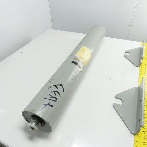 FMC 1730-456-A 6" x 39.88" Steel Material Handling Roller W/ Brackets J903915145